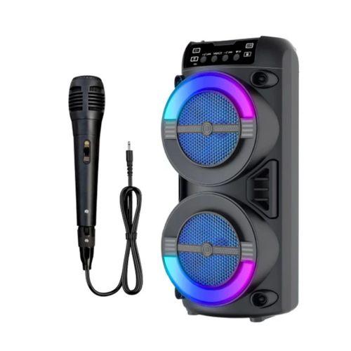 Rgb Işıklı Taşınabilir Bluetooth Hoparlör Güçlü Stereo Ses