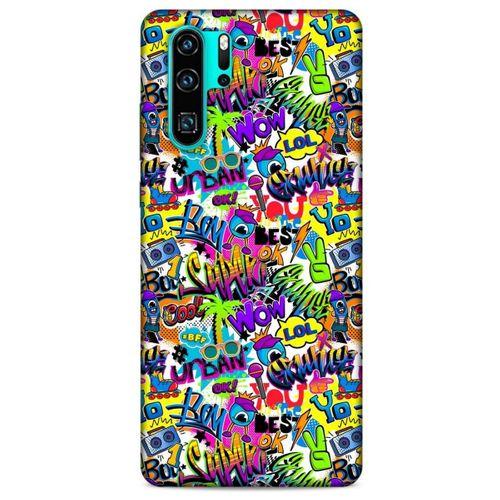 Graffitix (22) Desenli Silikon Kapak Huawei P30 Pro Kılıf