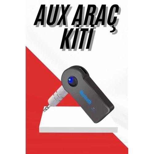 Tüm Cihazlara Uyumlu Bluetooth Aux Araç Kiti Siyah