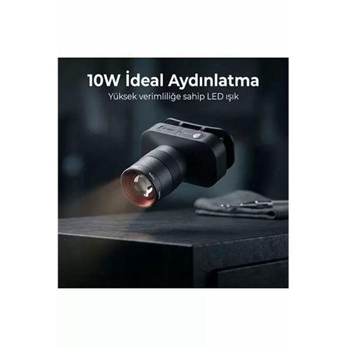 Bxt1fl 10w Şarj Edilebilir Kafa Feneri 750 Lümen 2500mah 4 Işık Modlu Zoom Özellikli Led Kafa