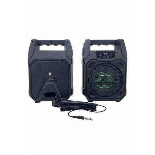 Karaoke Mikrofonlu Fm Radyolu Bluetooth Hoparlör Yüksek Ses Kaliteli