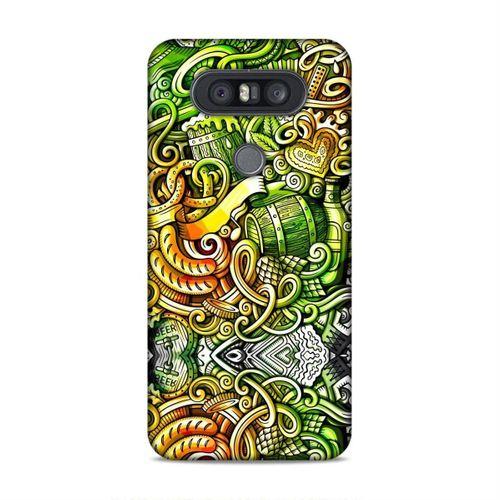 LG Q60 Kılıf Gece Yasami Doodle Arka Kapak Silikon Koruma Full Koruyucu