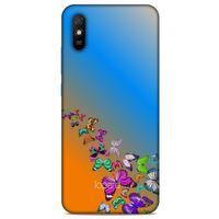 Xiaomi Redmi 9A Kılıf Kelebek Etkisi (50) Shockproof Kılıf Bordo Pembe