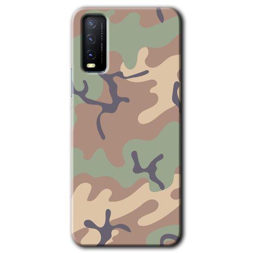 Potkal Hediye Fabrikası Vivo Y20s Kılıf HD Desen Baskılı Arka Kapak - Kamuflaj 29