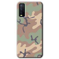 Potkal Hediye Fabrikası Vivo Y20s Kılıf HD Desen Baskılı Arka Kapak - Kamuflaj 29