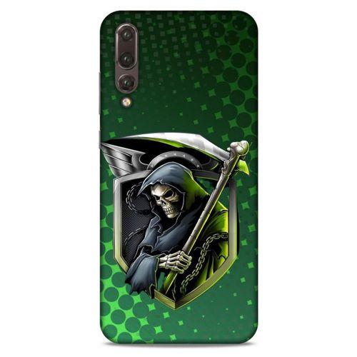 Huawei P20 Pro Uyumlu Kılıf Motorsiklet (29) Arka Koruma Kılıfı Kurukafa
