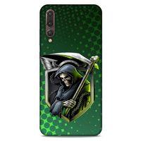 Huawei P20 Pro Uyumlu Kılıf Motorsiklet (29) Arka Koruma Kılıfı Kurukafa