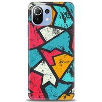 Xiaomi Mi 11 Lite Kılıf HD Baskılı Kılıf - Grafiti + Tam Ekran Koruyucu