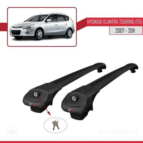 Hyundai Elantra Touring (FD) 2007-2011 Arası ile uyumlu ACE-1 Ara Atkı Tavan Barı SİYAH