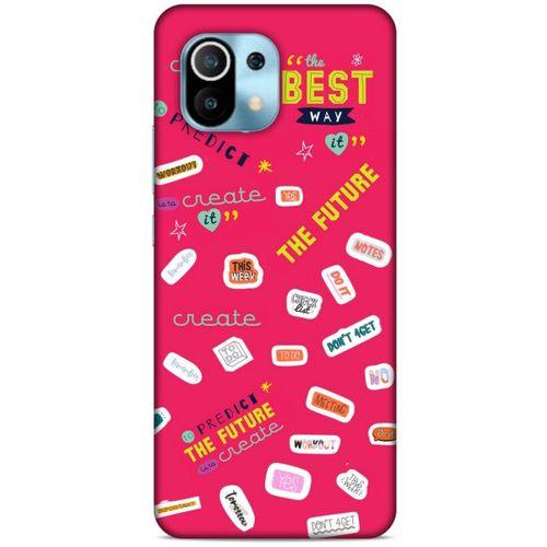 Xiaomi Mi 11 Uyumlu Kılıf Pembe Delisi (44) Tough Armor Kılıf Writing