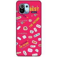 Xiaomi Mi 11 Uyumlu Kılıf Pembe Delisi (44) Tough Armor Kılıf Writing