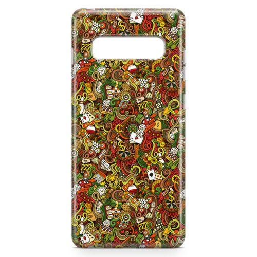 Samsung Galaxy S10 Kılıf Okey Tavla 51 Arka Kapak Koruma Desenli Full Koruyucu