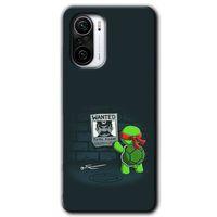 MRCİLETİSİM Poco F3 Kılıf HD Desen Baskılı Arka Kapak + Temperli Cam - Kaplumbağa Avcısı