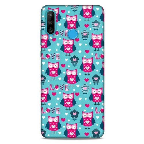 Baykuşlar (46) Desenli Silikon Kapak Telefon Kabı Huawei P30 Lite Kılıf