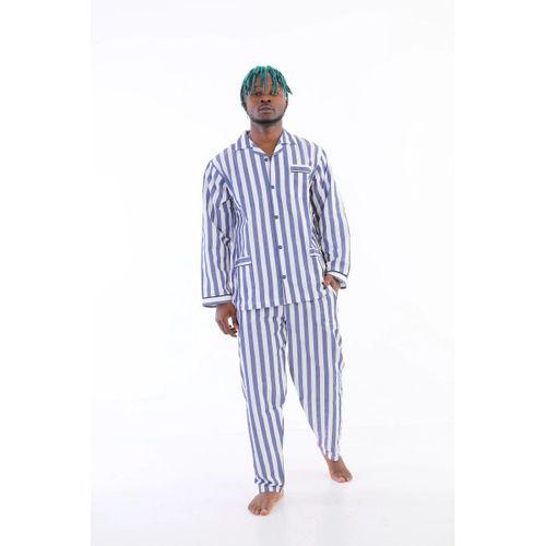 Kocabey 4007 Uzun Kol Çizgili Gaffur Erkek Pijama Takım