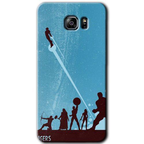 Galaxy Note 5 Kılıf HD Desen Baskılı Arka Kapak - Avengers Team + Kırılmaz Cam