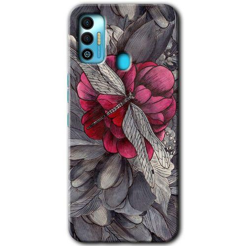 Potkal Hediye Fabrikası Tecno Spark 7T Kılıf HD Desen Baskılı Arka Kapak - kelebek Ömrü