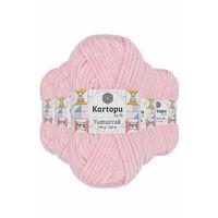 5 Adet Yumurcak Kadife El Örgü İpi Bebe Pembe K768