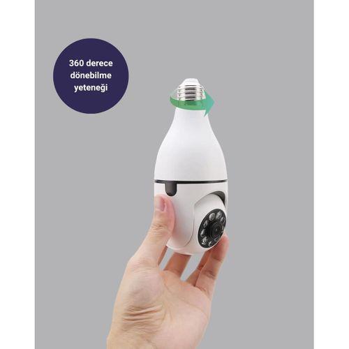 Akıllı Duy Kamera Gece Görüşlü Ve Hareket Algılama Sensörlü