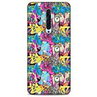 Graffitix (7) Desenli Silikon Kapak Oppo Reno 2z Kılıf