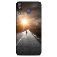 Samsung Galaxy M30 Kılıf Depresyon (38) Neo Hybrid Kılıf Yeşil Kırmızı Mor