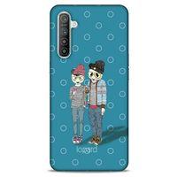 Oppo Realme XT Kılıf FunnyMaX (16) Kalın Kılıf Mavi