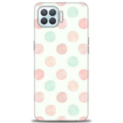 Oppo Reno 4 Lite Kılıf HD Baskılı Kılıf - Blue Pink + Tam Ekran Koruyucu