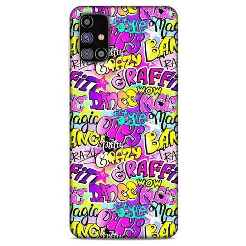 Graffitix (11) Desenli Silikon Kapak Samsung Galaxy M31s Kılıf