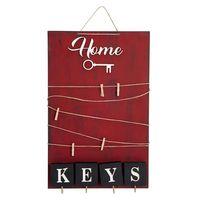 Dekoratif Home Keys Ahşap Resimlik Ve Notluk kırmızı
