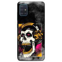 Lopard Samsung Galaxy A51 Uyumlu Kılıf Tattoo's (10) Full Koruma Kılıfı Turuncu