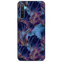 Realme 6i Uyumlu Kılıf Mavi Delisi (49) Ultra Silikon Kılıf Lale