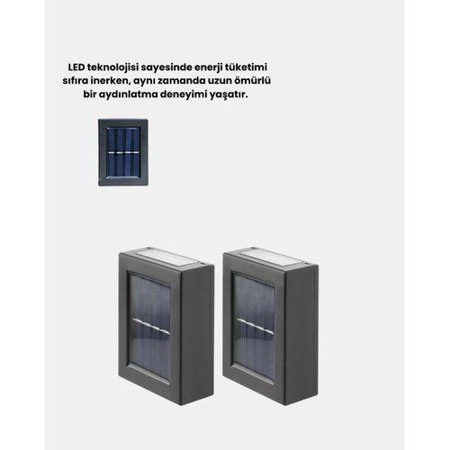 Solar Dış Mekan Aplik Su Geçirmez Dayanıklı Led Aydınlatmalı