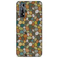 Huawei P Smart 2021 Kılıf Pastel Renkler (37) Silicone Cover Beyaz Açık Yeşil