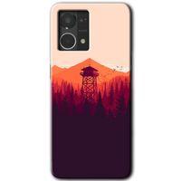 Potkal Hediye Fabrikası Oppo Reno 7 4G Kılıf HD Desen Baskılı Arka Kapak - Gözlem Kulesi