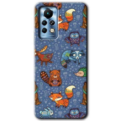 İnfinix Note 11 Pro Kılıf HD Desen Baskılı Arka Kapak - Animals Funny