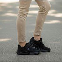 Black Sea 621 Siyah Cırtlı Bağacaklı Fuspetli Bayan Spor Ayakkabı