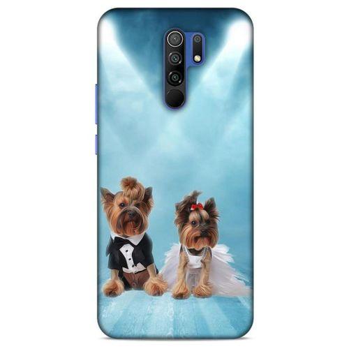 Xiaomi Redmi 9 Kılıf Köpek Kıyafetleri (18) Telefon Kılıfları Yorkshire Gömlek Papyon