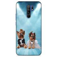 Xiaomi Redmi 9 Kılıf Köpek Kıyafetleri (18) Telefon Kılıfları Yorkshire Gömlek Papyon