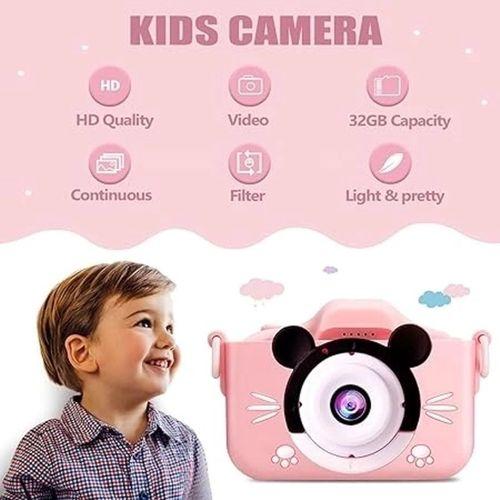 Çocuk Dijital Fotoğraf Makinası 20 Mp Video Kaydedici 2.0 İnç Çift Kameralı