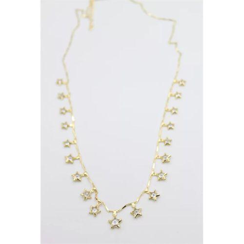 Yıldız Sallantılı Kolye - Altın