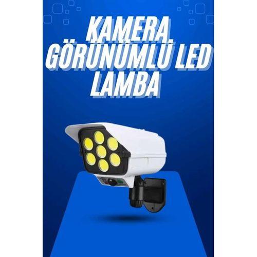 Solar Bahçe Aydınlatması Hareket Sensörlü Uzaktan Kumandalı Kamera Görünümlü