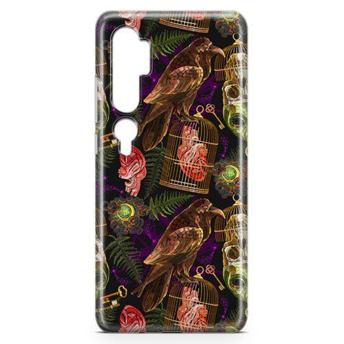 Xiaomi Mi Note 10 Pro Kılıf Tarot Gotik Kuzgun Arka Kapak Koruma Desenli Full Koruyucu