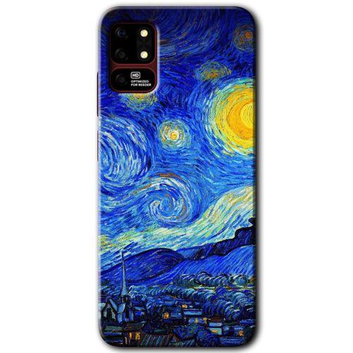 Reeder S19 Max Kılıf HD Desen Baskılı Arka Kapak - Starry Night