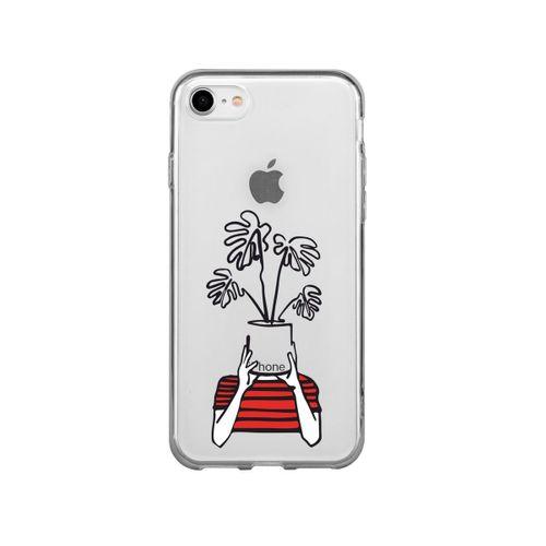 iPhone SE 2020 Mood Plants Premium Şeffaf Telefon Kılıfı