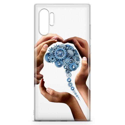 Samsung Galaxy Note 10 Plus Kılıf Beyin Makinesi Arka Kapak Koruma Desenli Full Koruyucu