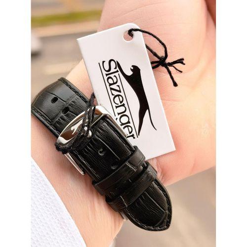 Slazenger Erkek Deri kordon Bileklik Hediyeli 2 Yıl Garantili Suya Dayanıklı Kol Saati VS.BLKT.0760