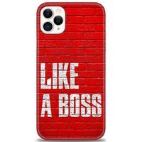 iPhone 11 Pro Kılıf HD Baskılı Kılıf - Like a Boss + Tam Ekran Koruyucu