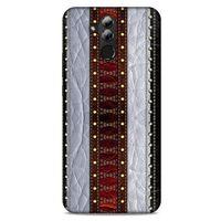 Huawei Mate 20 Lite Kılıf Patchwork (11) Tam Koruma Siyah Gri
