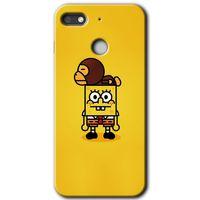 Potkal Hediye Fabrikası General Mobile GM 8 Go Kılıf HD Desen Baskılı Arka Kapak - Sünger Bob