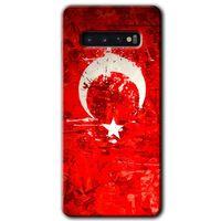 MRCİLETİSİM MRCİLETİSİM Samsung Galaxy S10 Kılıf HD Desen Baskılı Arka Kapak + Temperli Cam - Albayrak 2